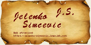 Jelenko Simčević vizit kartica